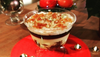 Edible Gold Christmas Pudding Trifle