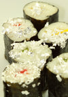 Japanese Sushi garnished with Connoisseur Pure Silver Gold Leaf