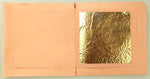 25 Loose leaves Booklet 24ct Edible Gold Leaf 50 x 50 mm