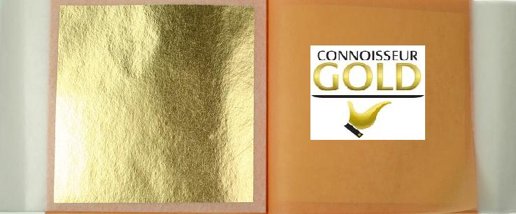 5 leaves transfer booklet 24ct Pure Edible Gold Leaf 80 x 80mm