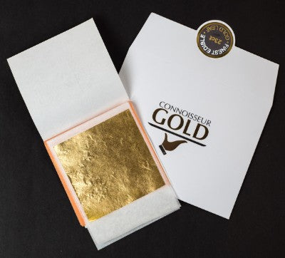 23ct Red Edible Gold Leaf Transfer 80 x 80 - 5 Sheets