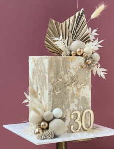 Beautiful Gold Leaf Cake by Rosie Bakes