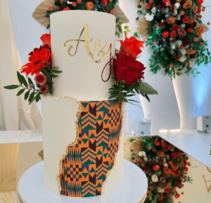 Kente Cloth Cake by Rosie Bakes